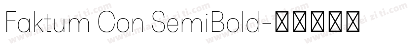 Faktum Con SemiBold字体转换